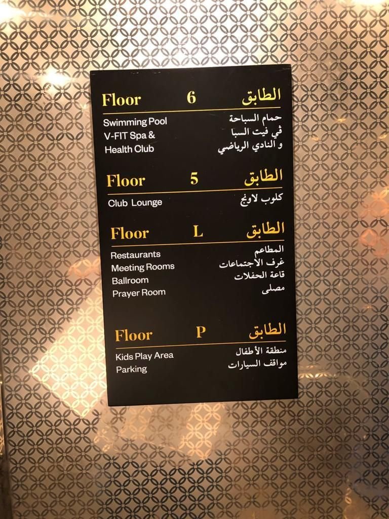 لوحة دليل الطوابق